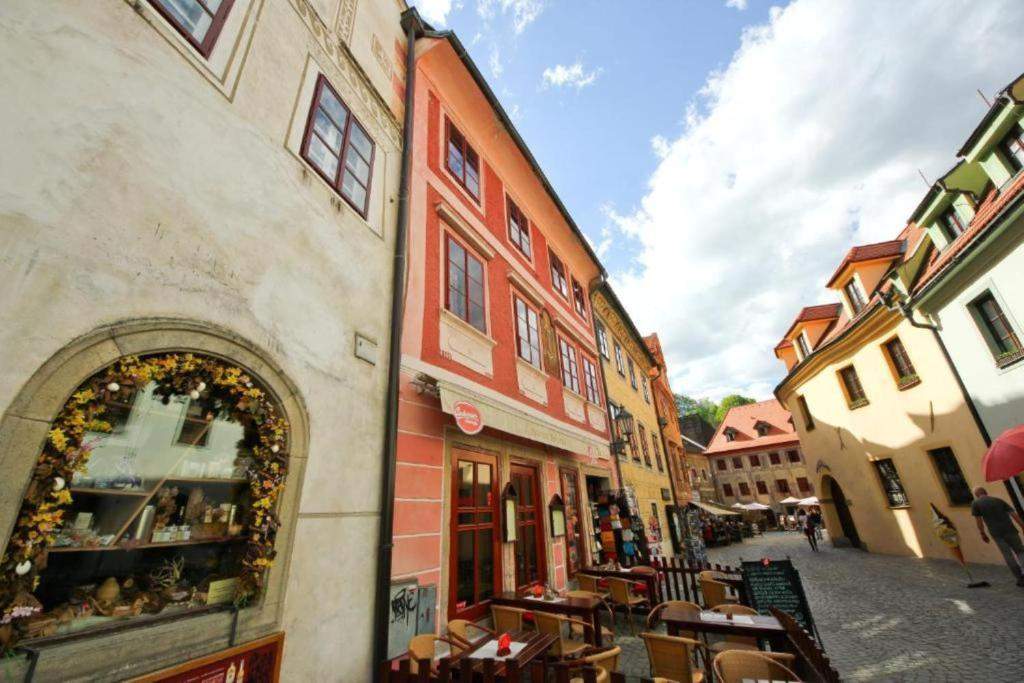 Street in the old town of Český Krumlov next to Mini Apart Hotel Abraka